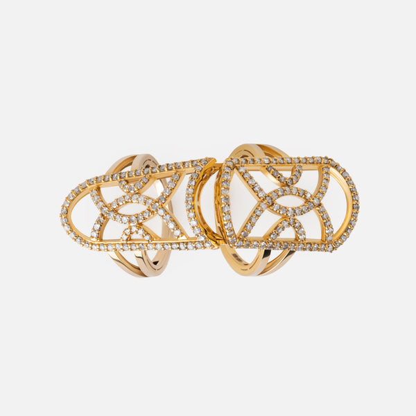 Champagne Diamond Armor Ring