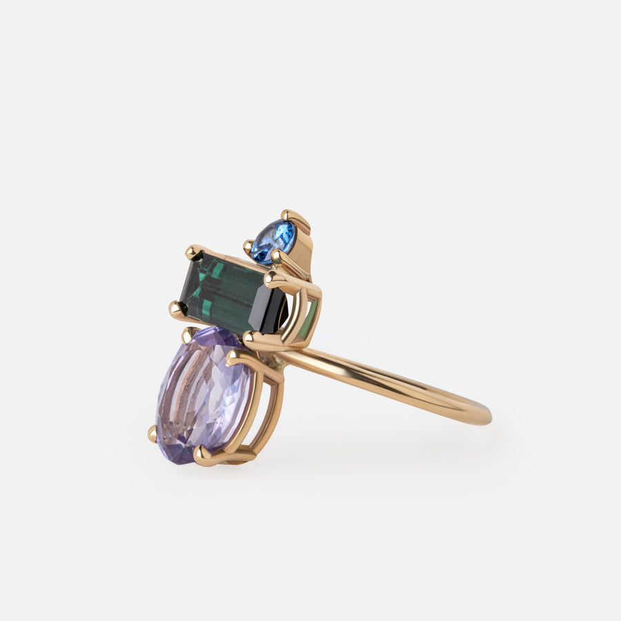 Three Stone Candy Cocktail Ring