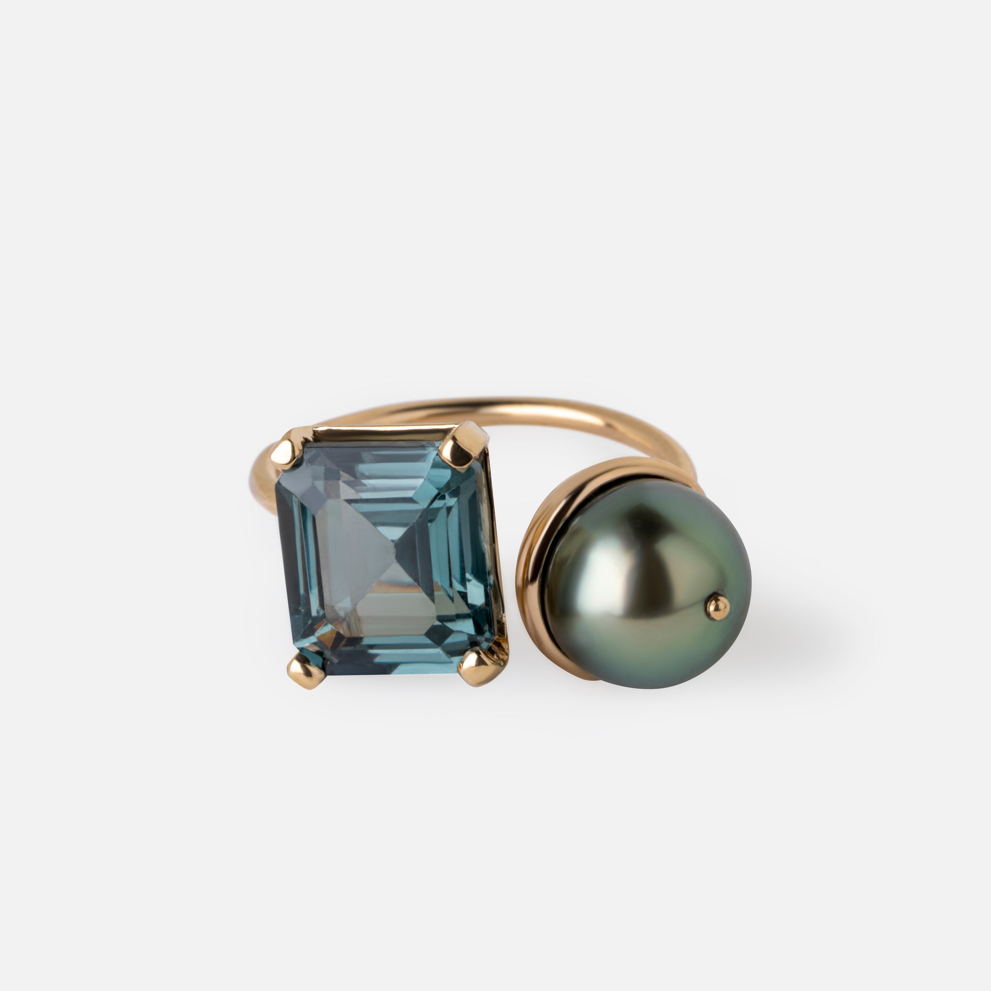 Tourmaline & Pearl Ring