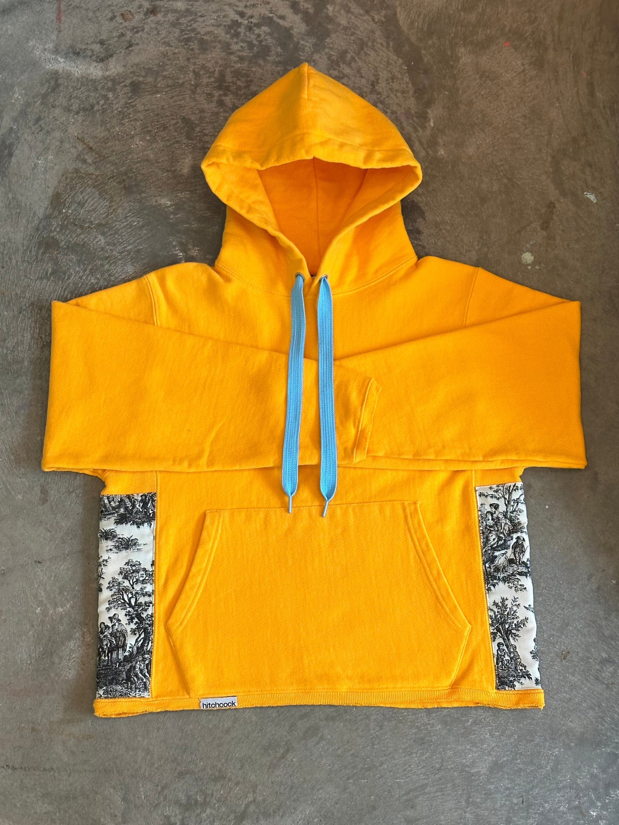 Small Gold Hoodie w/ Black Toile Fabric