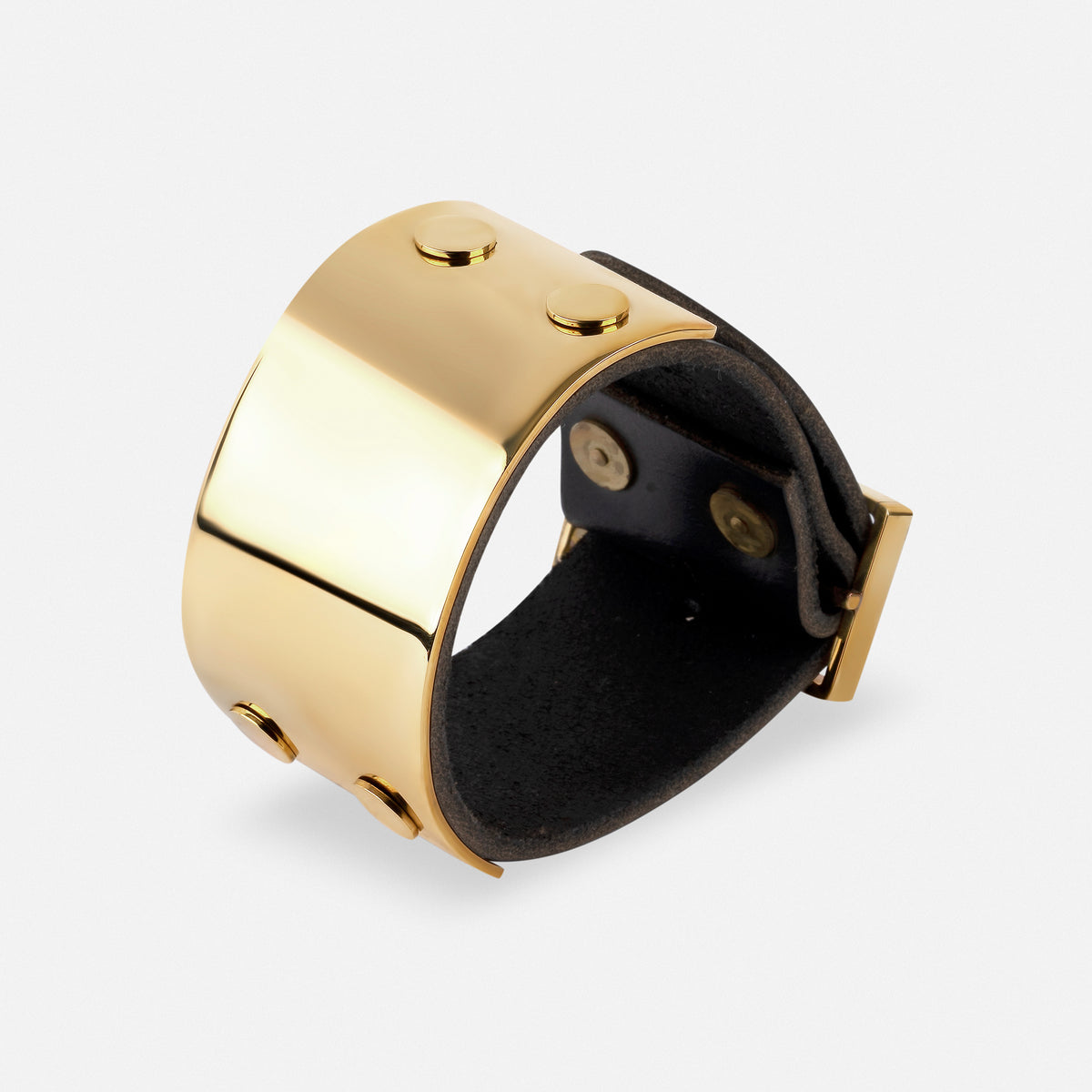 Large Cuff Bronze & Leather Wide Cuff
