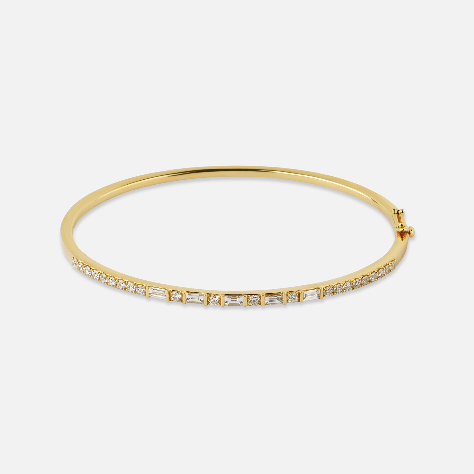 Deco Diamond Hinge Bangle