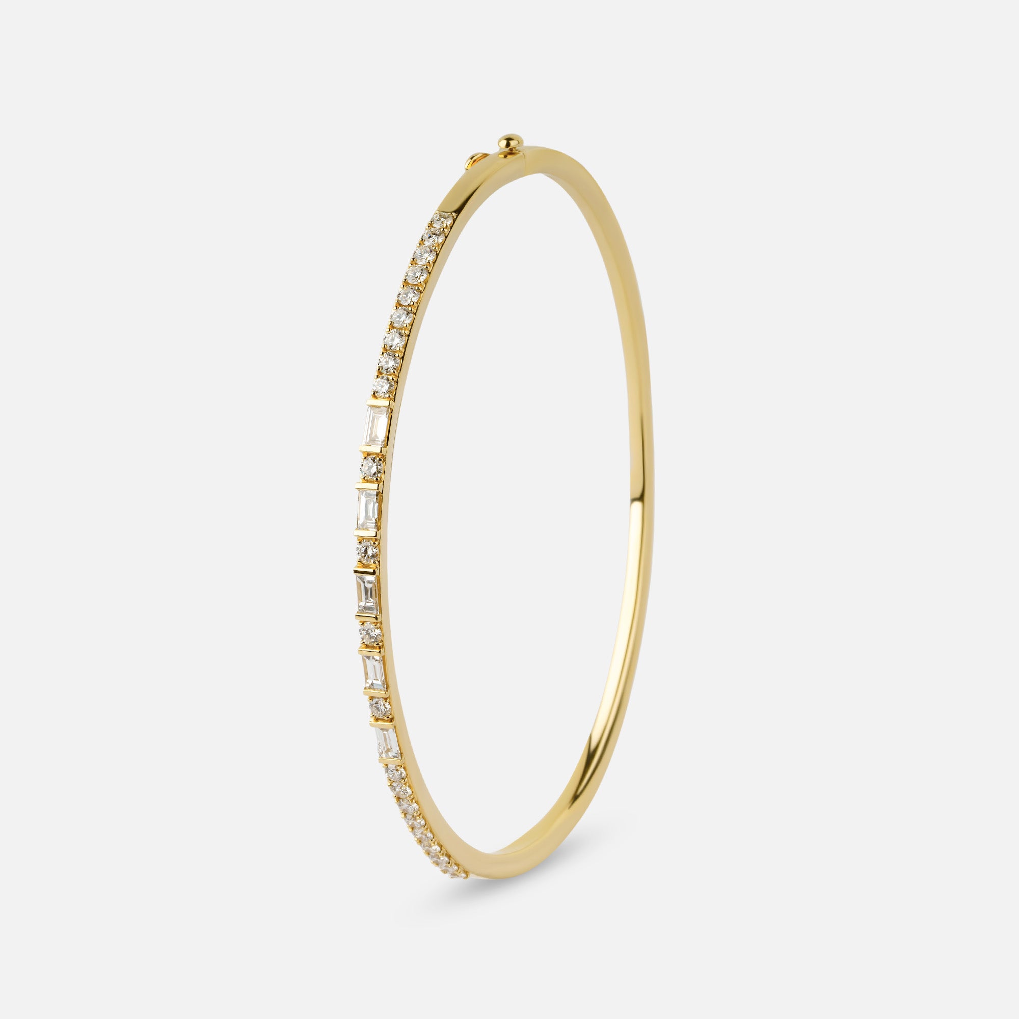 Deco Diamond Hinge Bangle