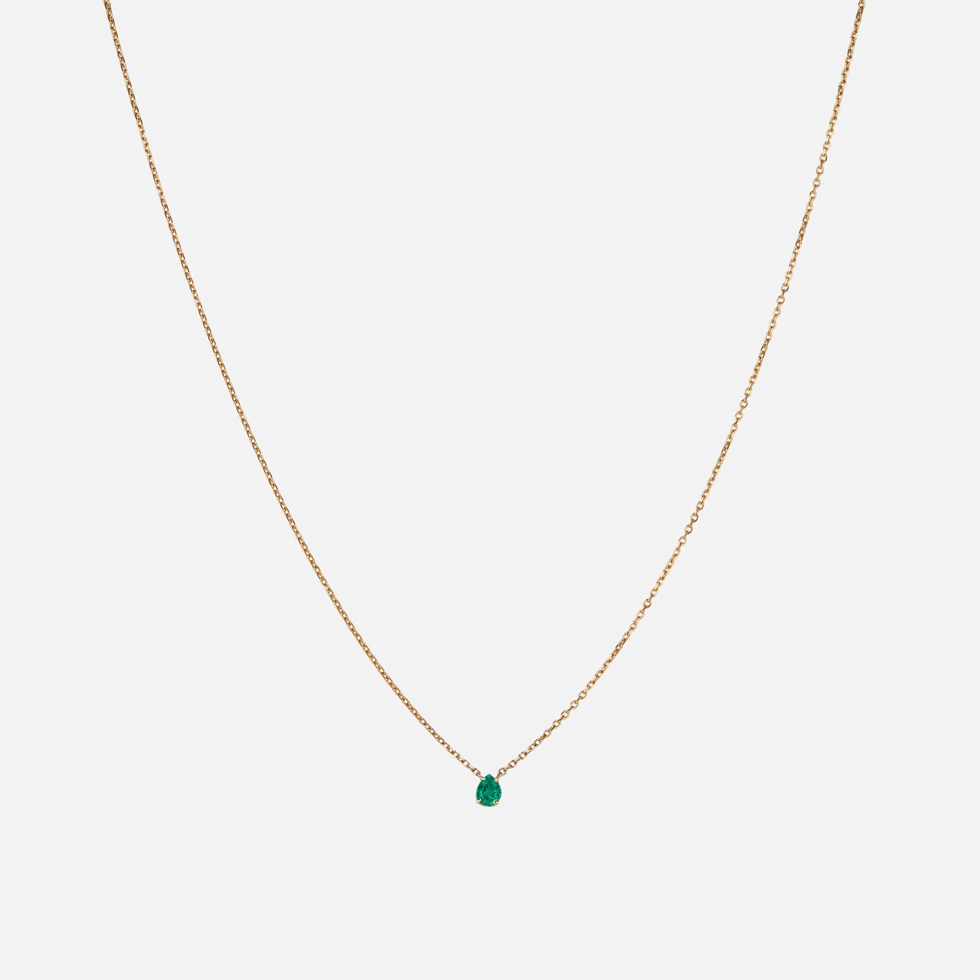 Emerald Drop Necklace