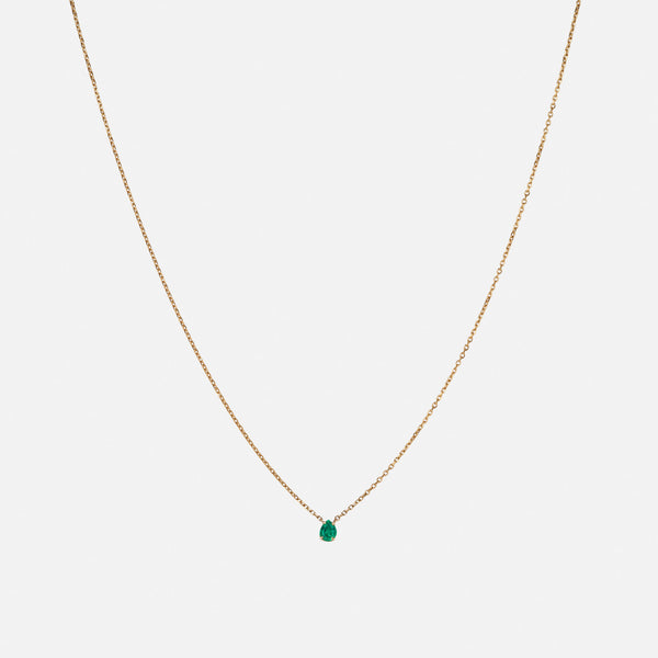 Emerald Drop Necklace