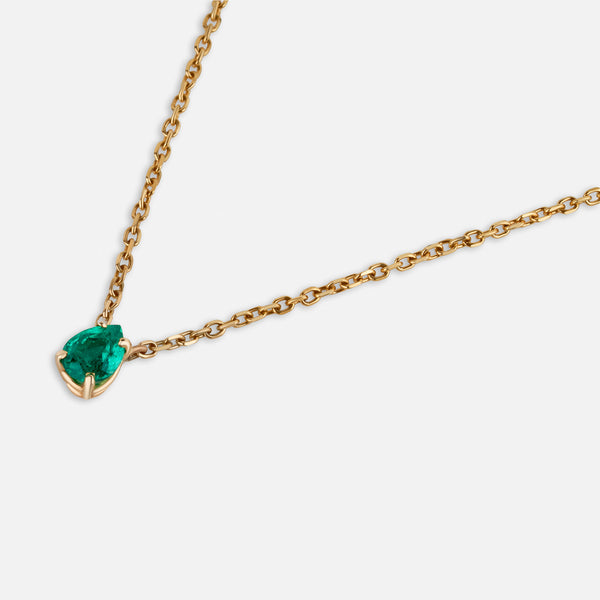 Emerald Drop Necklace