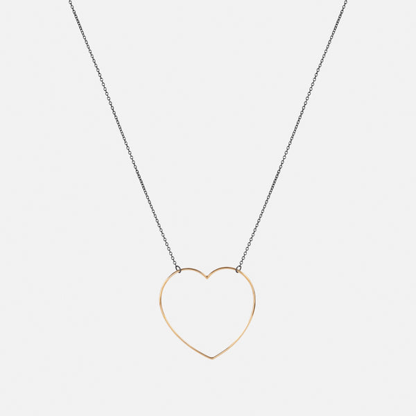 Floating Heart Necklace (large)