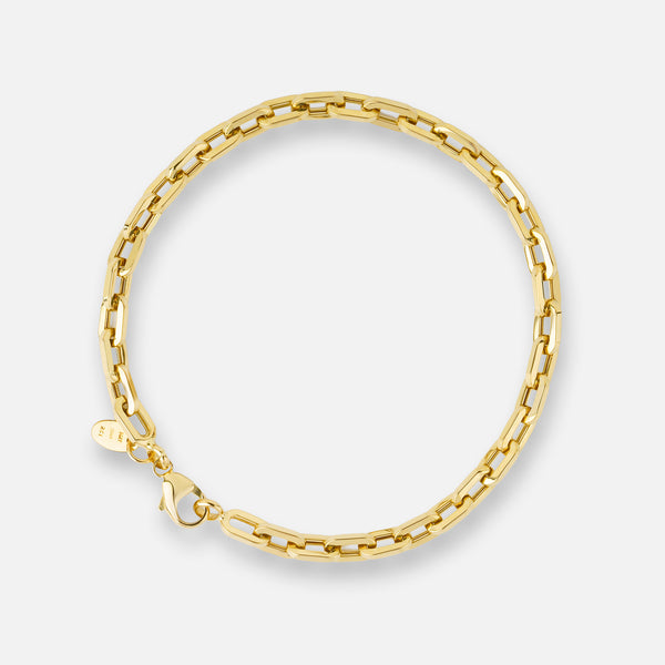 Hollow Chunky Link Gold Bracelet