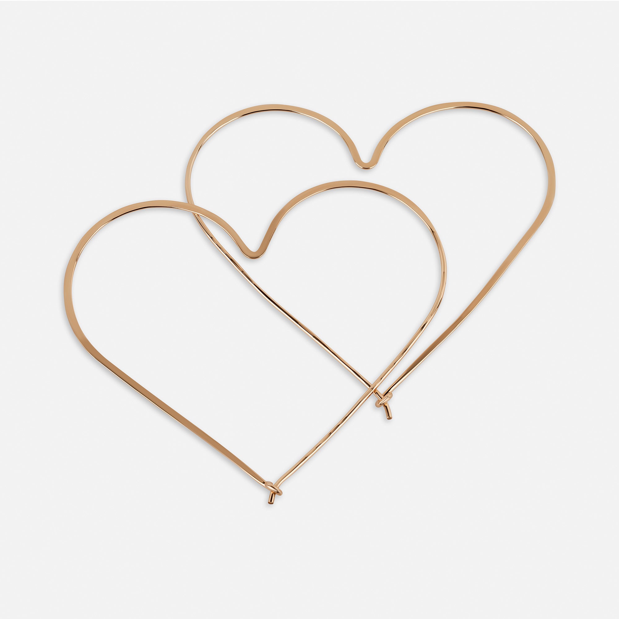 Large Hitchcock Heart Hoops