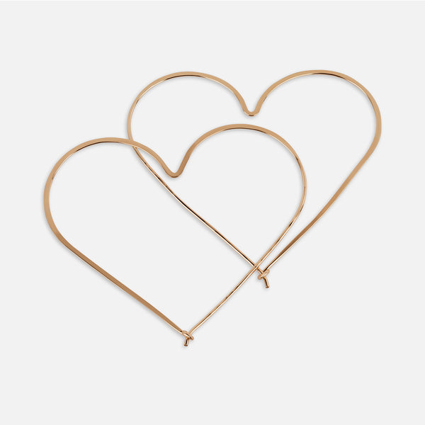 Large Hitchcock Heart Hoops