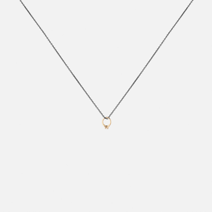 Diamond Promise Ring Necklace