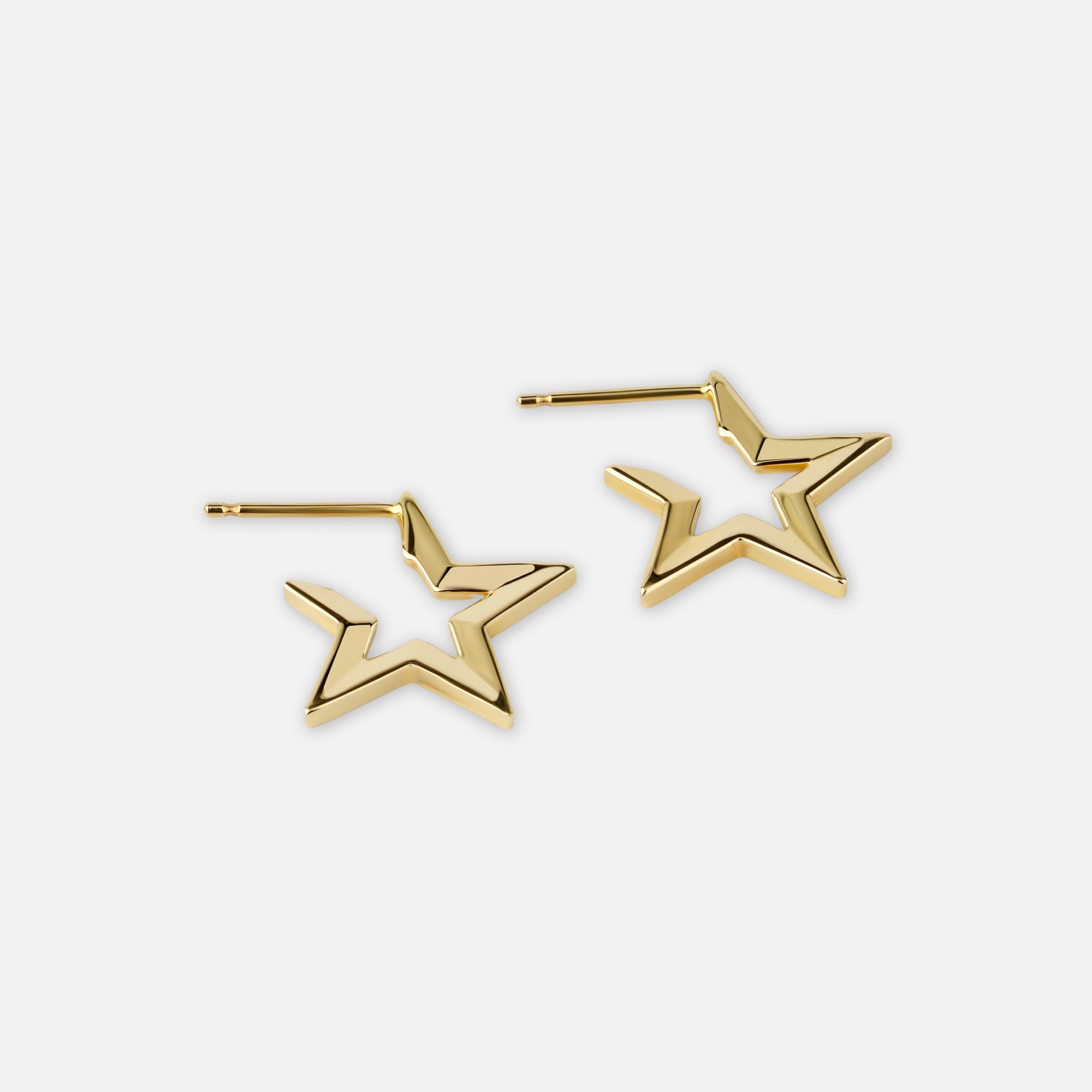 Stellar Gold Hoop Earrings